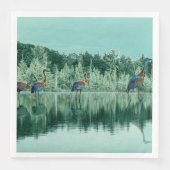 Wasser-Song-Baby-Blankon Spielkarten-Poster Serviette (Vorderseite)