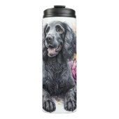 Wasser Spaniels farbenfrohe Erholung Thermosbecher (Vorderseite)