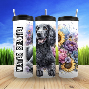 Wasser Spaniels farbenfrohe Erholung Thermosbecher