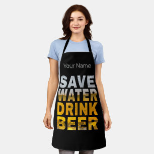 Wasser Sparen Bier Trinken Spruch Für Junggesellen Schürze