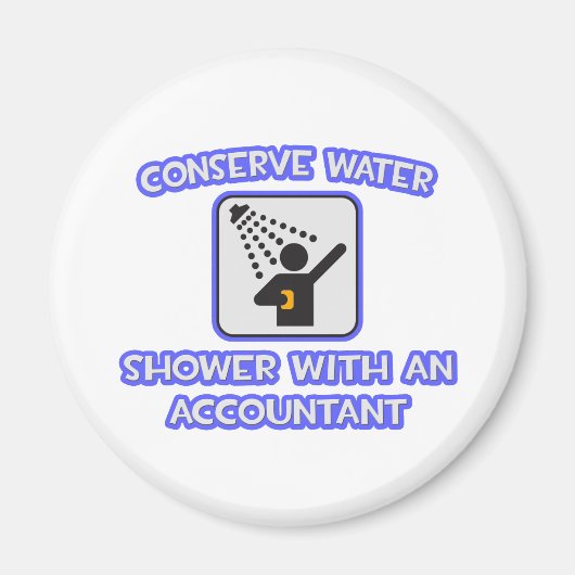 Wasser sparen .. Dusche mit Buchhalter Magnet (Vorne)