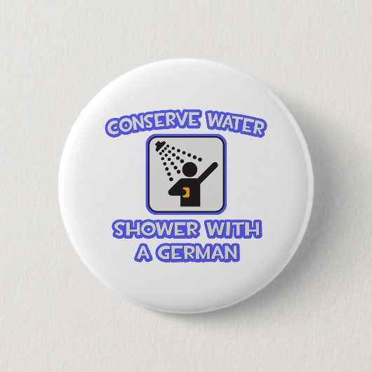 Wasser sparen .. Dusche mit deutscher Button (Vorderseite)