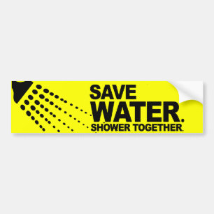WASSER SPAREN GEMEINSAM DUSCHEN -.png Autoaufkleber
