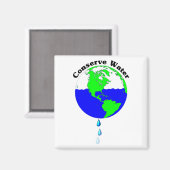 Wasser sparen magnet (Vorderseite/Rückseite)