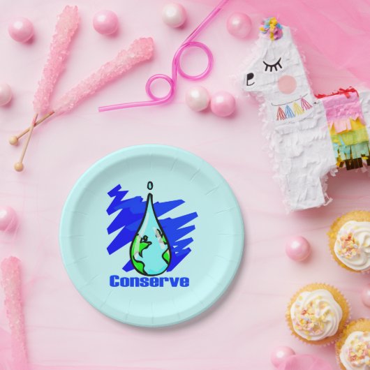 Wasser sparen pappteller (Party)