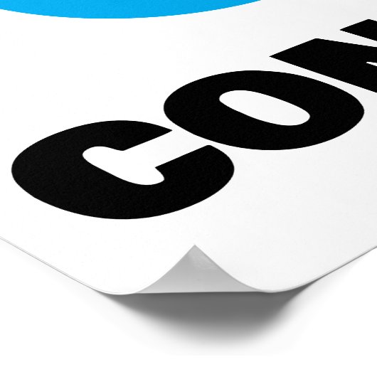 Wasser sparen poster (Ecke)