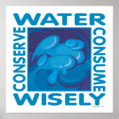 Wasser sparen poster (Vorne)