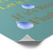 Wasser sparen poster (Ecke)