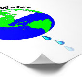 Wasser sparen poster (Ecke)