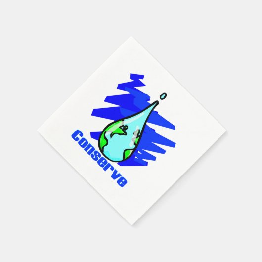 Wasser sparen serviette (Ecke)