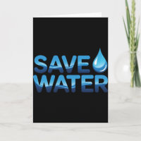 Wasser sparen Umweltbewahrung Typography A