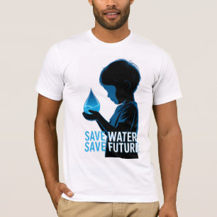 Wasser sparen Zukunft retten T-Shirt