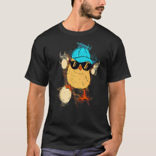 Wasser-Spritz-Kunst-Ei-Sonnenbrille-Huhn-Premium T-Shirt