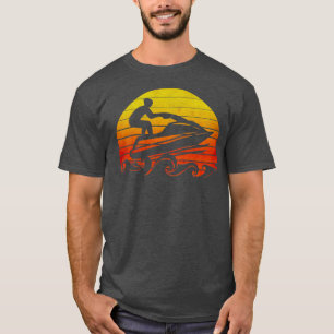 Wasser-Spritz-Motorrad Retro Vintage Lustiges Jets T-Shirt