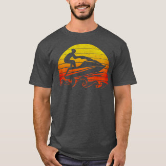 Wasser-Spritz-Motorrad Retro Vintage Lustiges Jets T-Shirt
