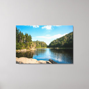 Wasser   Spruce Lake Quebec, Kanada Leinwanddruck