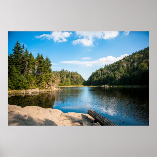 Wasser | Spruce Lake Quebec, Kanada Poster (Vorne)