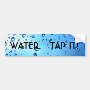WASSER. STECHEN SIE ES AN! AUTOAUFKLEBER