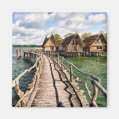 Wasser | Stilhäuser über dem Wasser Magnet (Vorne)