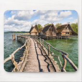 Wasser | Stilhäuser über dem Wasser Mousepad (Vorne)