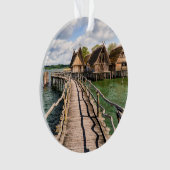 Wasser | Stilhäuser über dem Wasser Ornament (Vorderseite)