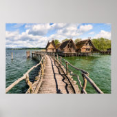 Wasser | Stilhäuser über dem Wasser Poster (Vorne)