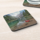 Wasser | Südtiroler See, Italien Getränkeuntersetzer (Linke Seite)