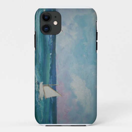 Wasser-Szene mit Booten Case-Mate iPhone Hülle (Rückseite)