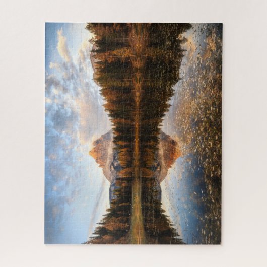 Wasser | Tre Cime Di Lavaredo Italien Puzzle (Vertikal)