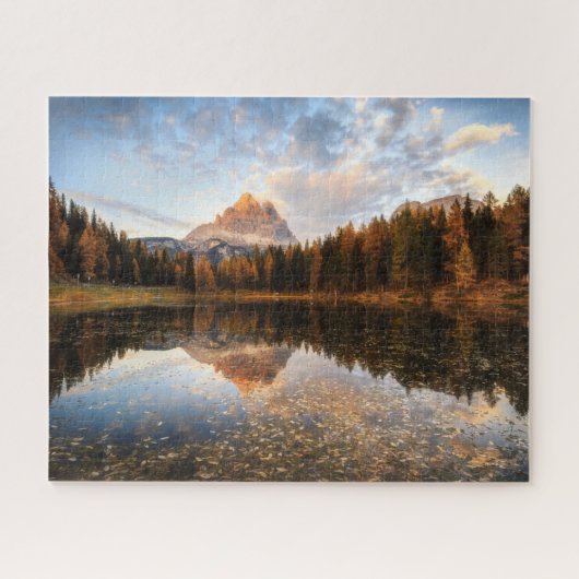 Wasser | Tre Cime Di Lavaredo Italien Puzzle (Horizontal)