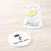 Wasser-Trinker Sandstein Untersetzer (Seite)