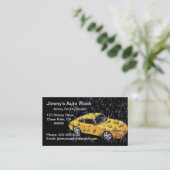 Wasser-Tröpfchen-Auto-Wäsche-Geschäfts-Karten Visitenkarte (Stehend Vorderseite)