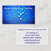 Wasser-Tröpfchen Visitenkarte (Vorne/Hinten)