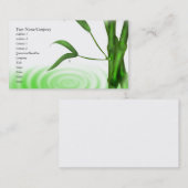 Wasser-Tropfen-Wasser-Kräuselungs-Bambus Visitenkarte (Vorne/Hinten)