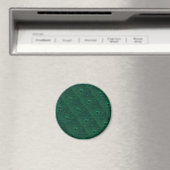 Wasser tropft auf grünem Metall Magnet (In Situ (Geschirrspüler))