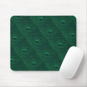 Wasser tropft auf grünem Metall Mousepad (Mit Mouse)