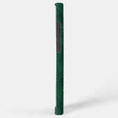 Wasser tropft auf grünem Metall Samsung Galaxy Hülle (Rechte Seite)