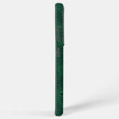 Wasser tropft auf grünem Metall Samsung Galaxy Hülle (Rechte Seite)