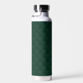 Wasser tropft auf grünem Metall Trinkflasche (Rechts)