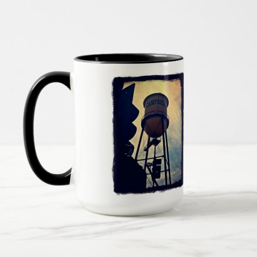 Wasser-Turm-Tasse Campbell CA Tasse (Links)