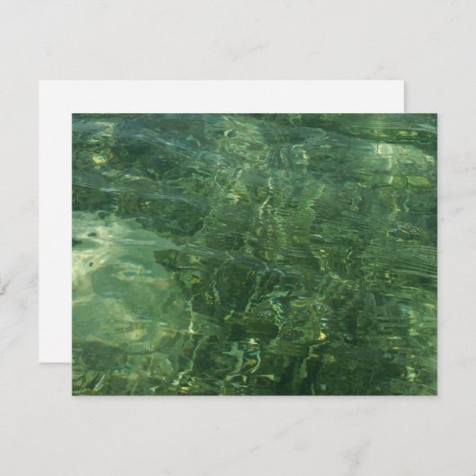 Wasser über dem Foto Gras II (blau und grün) (Vorne/Hinten)