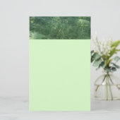 Wasser über dem Foto Gras II (blau und grün) Briefpapier (Stehend Vorderseite)