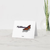 Wasser über dem Foto Gras II (blau und grün) Dankeskarte (Rückseite)