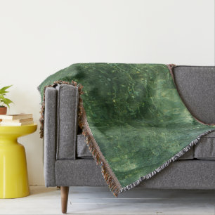 Wasser über dem Foto Gras II (blau und grün) Decke