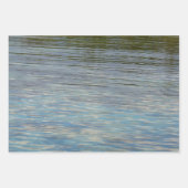 Wasser über dem Foto Gras II (blau und grün) Geschenkpapier Set (Vorderseite 3)