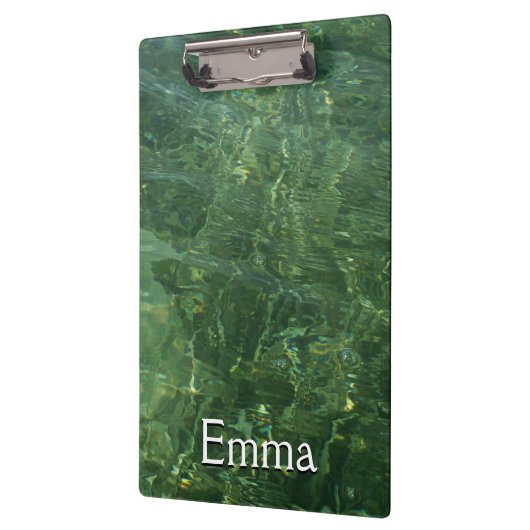 Wasser über dem Foto Gras II (blau und grün) Klemmbrett (Links)