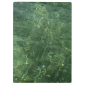 Wasser über dem Foto Gras II (blau und grün) Klemmbrett (Rückseite)