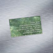 Wasser über dem Foto Gras II (blau und grün) Magnetische Visitenkarte (Beispiel)