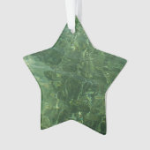 Wasser über dem Foto Gras II (blau und grün) Ornament (Vorderseite)