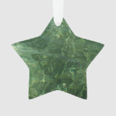 Wasser über dem Foto Gras II (blau und grün) Ornament (Vorderseite)